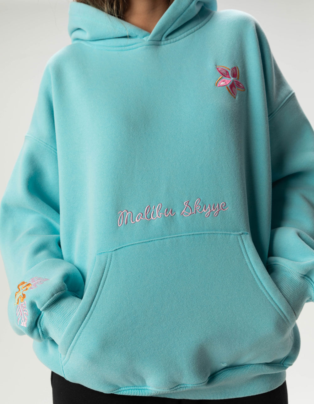 MALIBU SKYYE Sunny Surf Womens Hoodie - TURQUOISE | Tillys