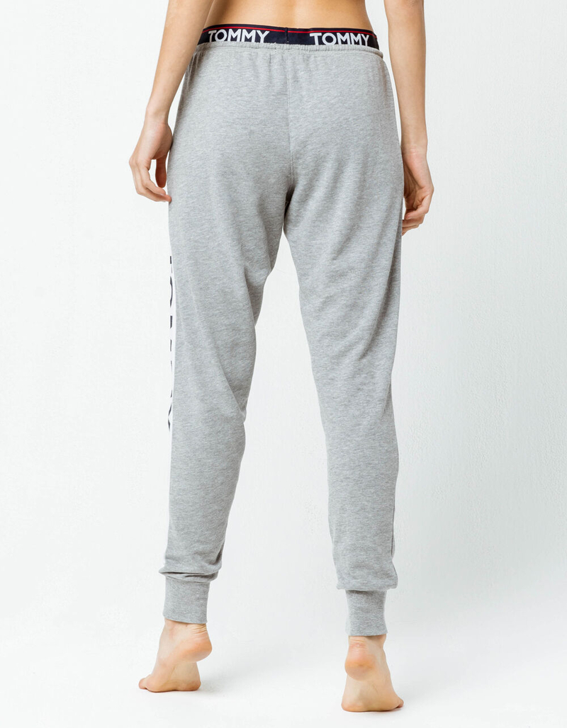 TOMMY HILFIGER Logo Heather Gray Womens Jogger Pants image number 2