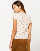 COCO & JAIMESON Floral Womens Tee image number 3