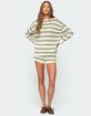EDIKTED Amaris Oversized Striped Knit Sweater image number 5
