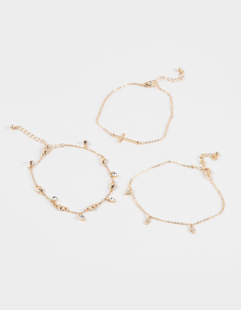 FULL TILT Cross Anklet 3 Pack image number 0