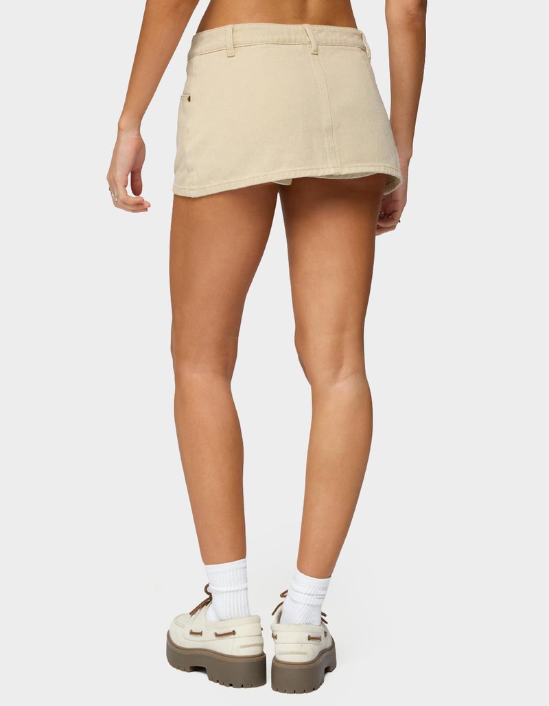 EDIKTED Camelia Denim Mini Skort image number 2