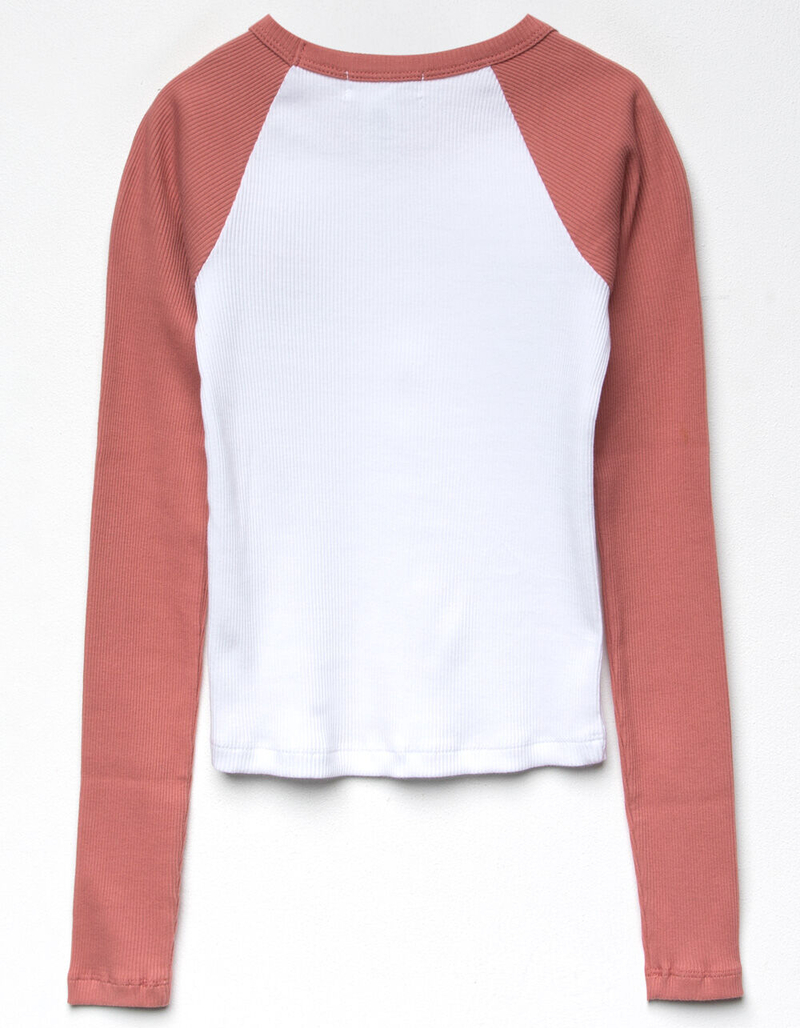 RSQ Embroidered Rainbow Girls Raglan Tee image number 3