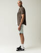 RSQ Destructed Cuffed Mens Denim Shorts image number 3