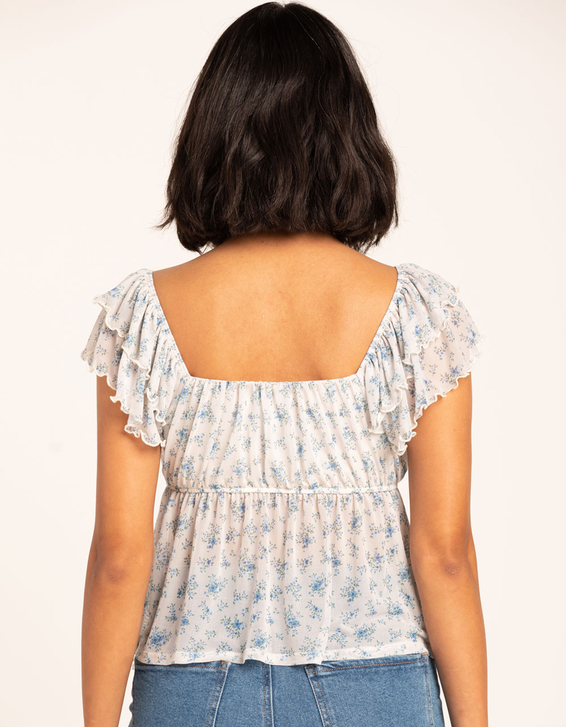 RSQ Womens Mesh Babydoll Top image number 2