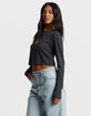 BILLABONG Tommy Womens Long Sleeve Crop Tee image number 3