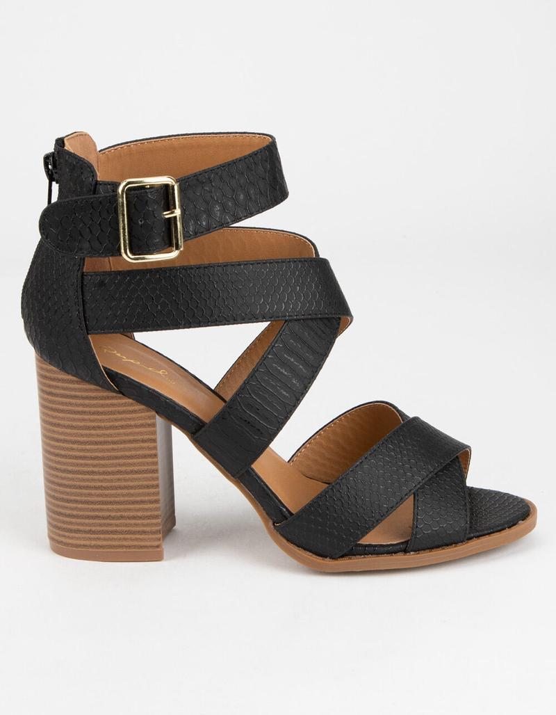 qupid strappy heels
