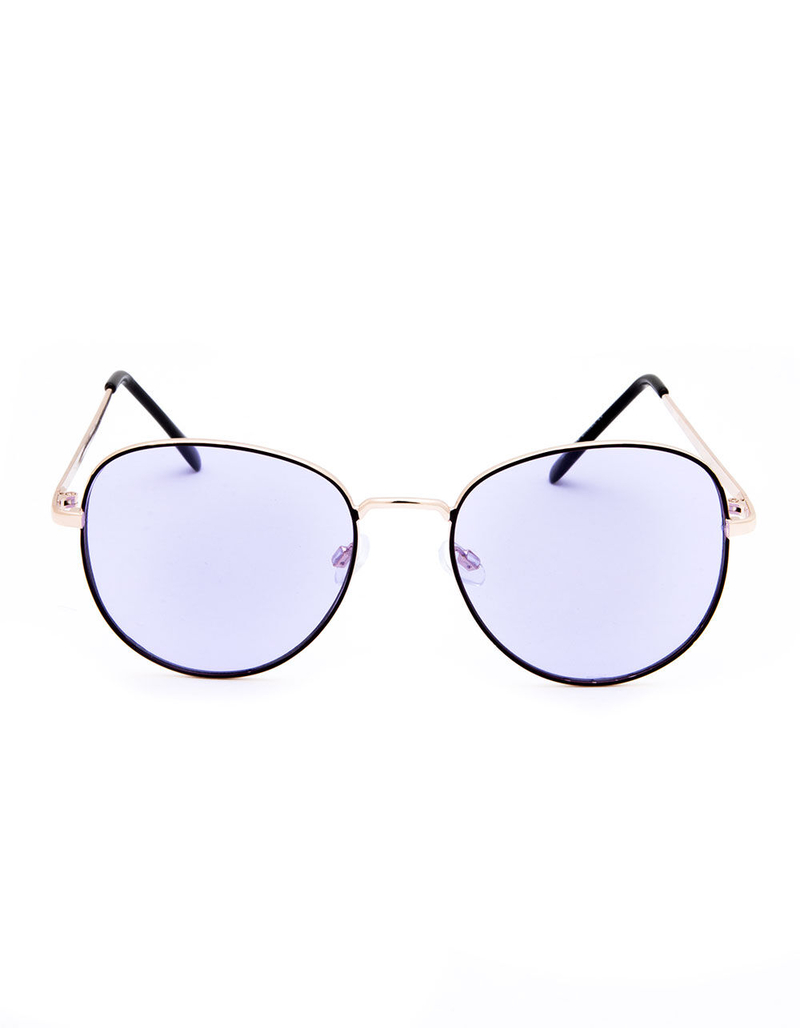 FULL TILT Purple Round Sunglasses image number 1