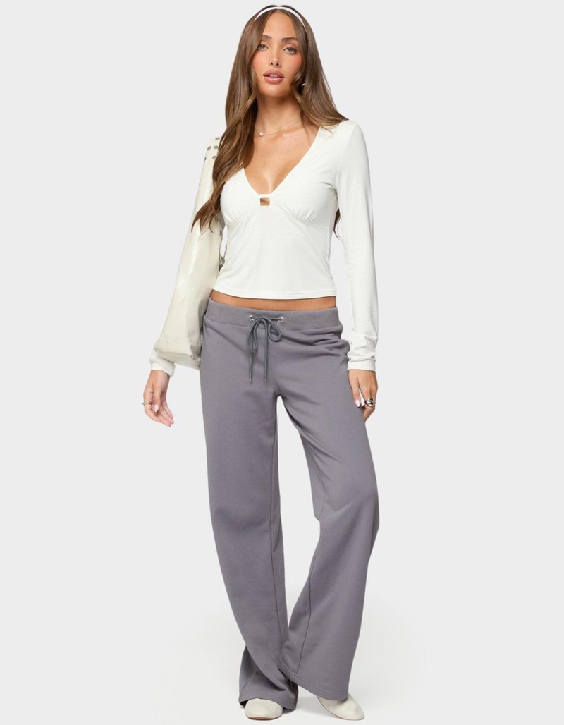 EDIKTED Quinn Straight Leg Sweatpants image number 4