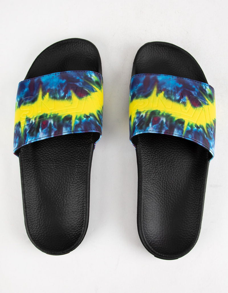 VANS Tie Dye Mysterioso & True White Slide-On Mens Sandals image number 1
