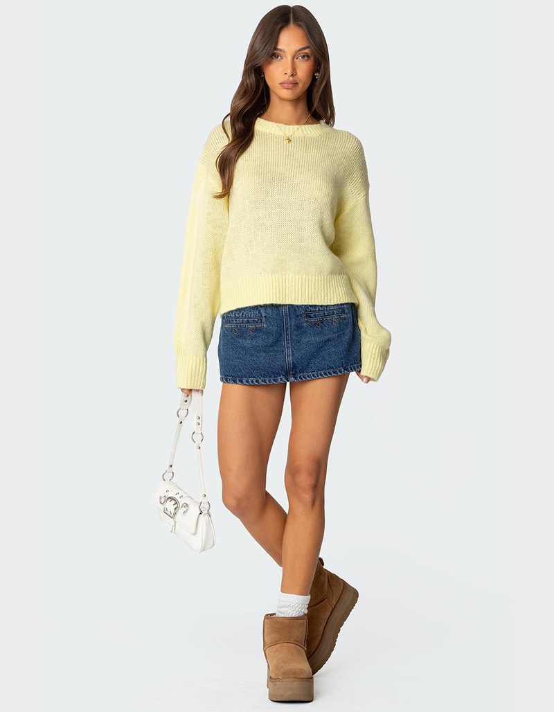 EDIKTED Anita Denim Mini Skort image number 1