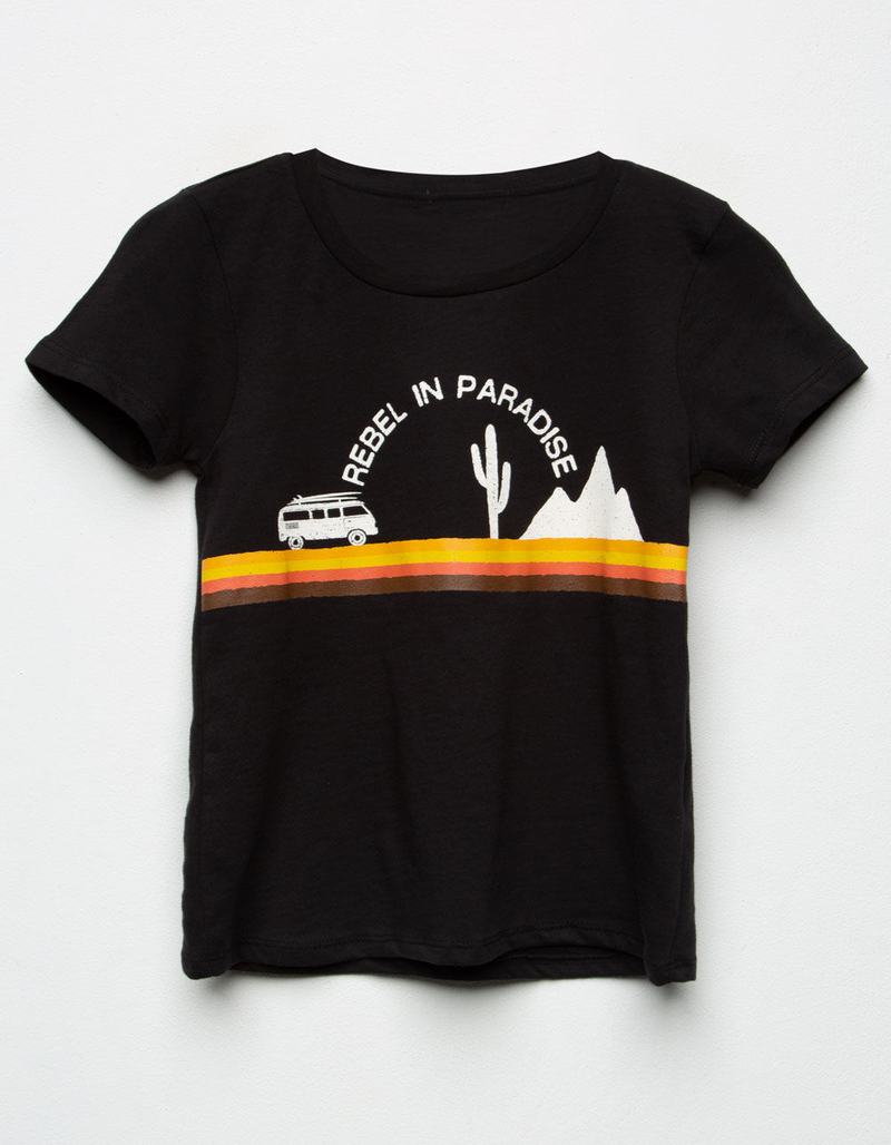 WHITE FAWN Rebel In Paradise Girls Tee image number 0