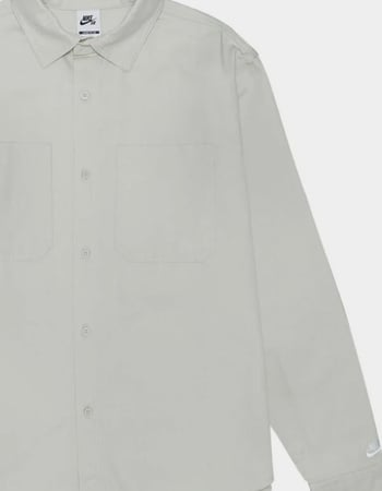 NIKE SB Mens Long Sleeve Button Up Shirt Alternative Image