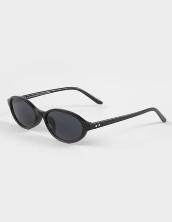 RSQ Slim Oval Plastic Sunglasses Primary Image