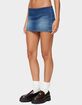 EDIKTED Archie Stretchy Denim Mini Skort image number 2