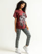 FULL TILT Tiger Tie Dye Womens Boyfriend Tee image number 4