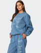 EDIKTED Bow Bliss Oversized Sweatshirt image number 3