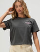 RIOT SOCIETY LA Embroidered Womens Crop Tee image number 1