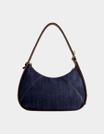 TRUE RELIGION Metal Horseshoe Denim Hobo Bag Alternative Image