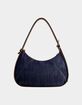 TRUE RELIGION Metal Horseshoe Denim Hobo Bag image number 2