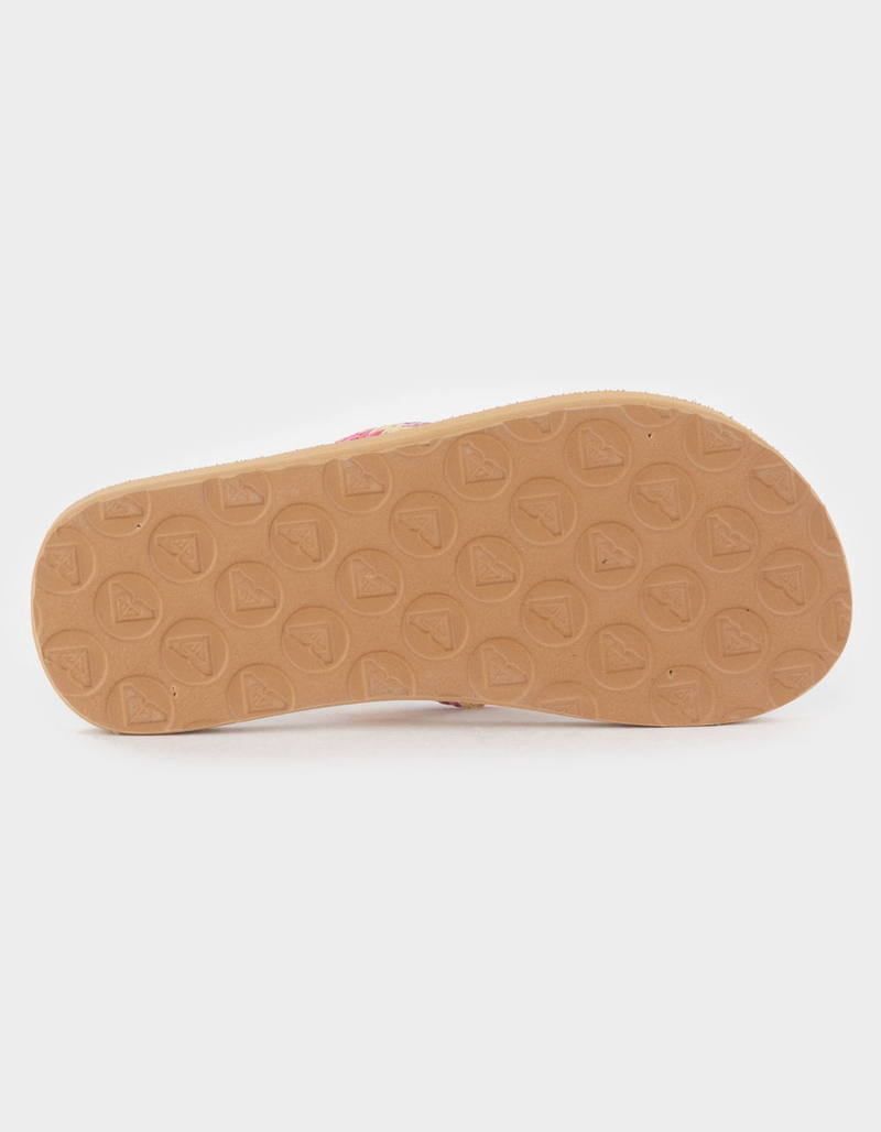 ROXY Porto Raffia Girls Thong Sandals image number 2