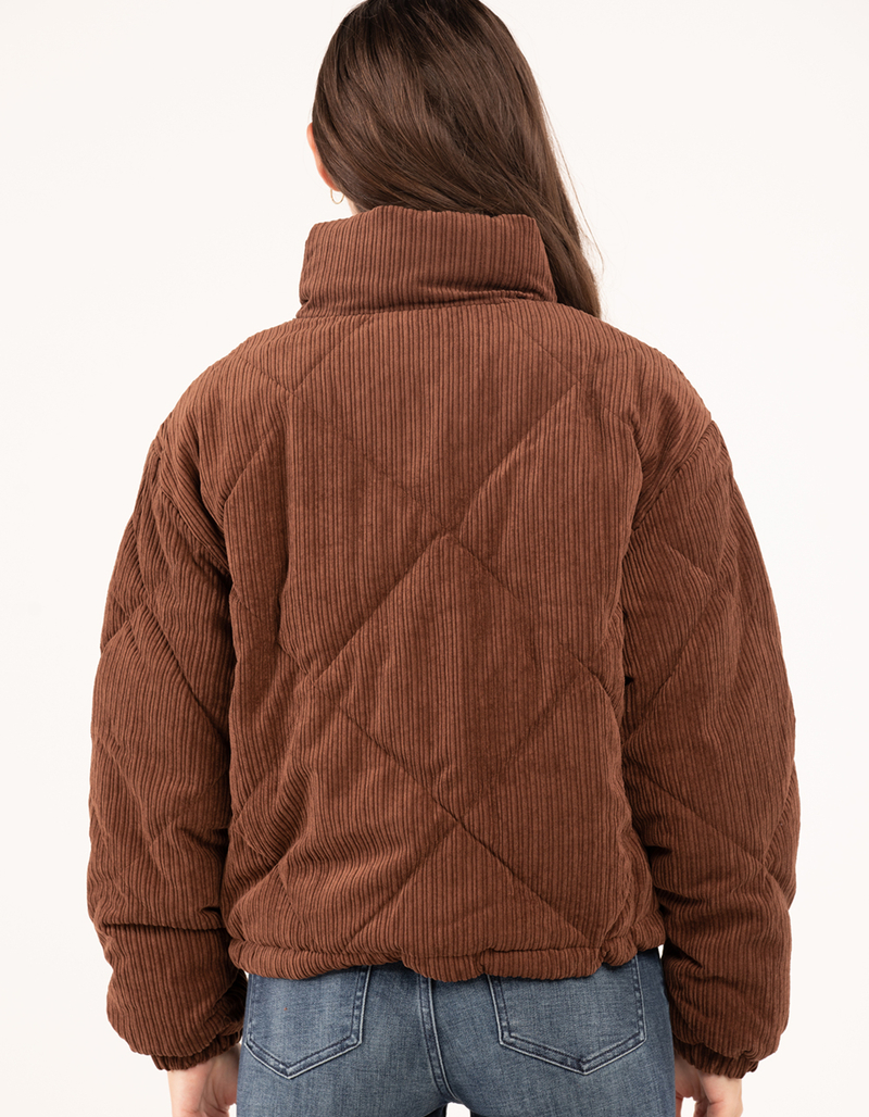 LOVE TREE Womens Puffer Corduroy Jacket image number 2