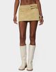 EDIKTED Roney Stud Faux Suede Mini Skort image number 1