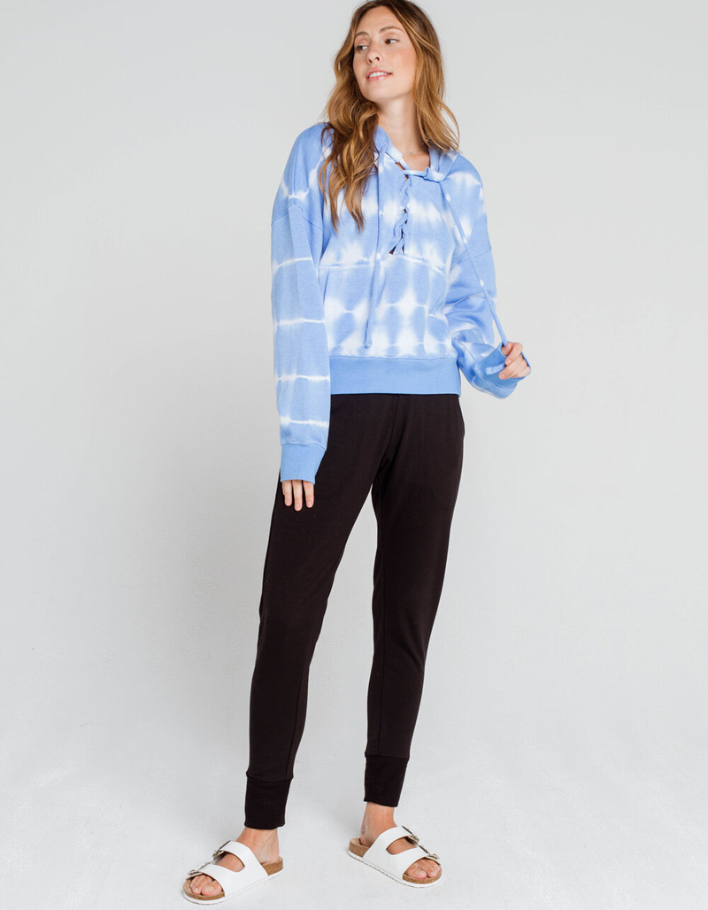 FREE PEOPLE Tie Dye Womens Blue Hoodie image number 3