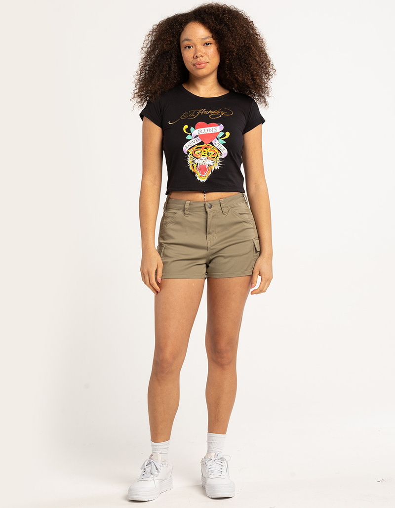 ED HARDY Tiger Womens Baby Tee image number 3
