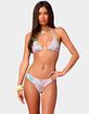 EDIKTED Barbie&trade; Paisley Triangle Bikini Top image number 4