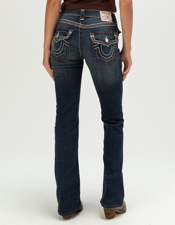 TRUE RELIGION Becca Mid Rise Super T Womens Bootcut Jeans Alternative Image
