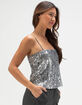 JJXX Tara Womens Sleeveless Sequin Top image number 3