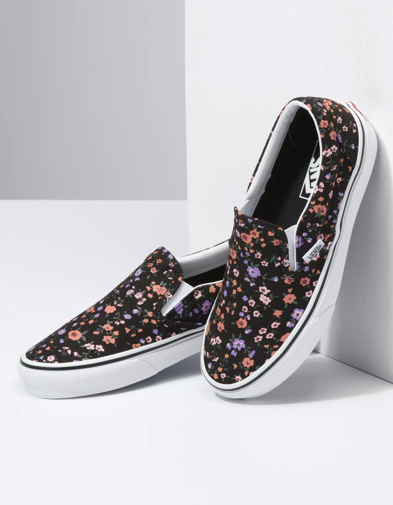 VANS Floral Classic Womens Slip On Shoes image number 3