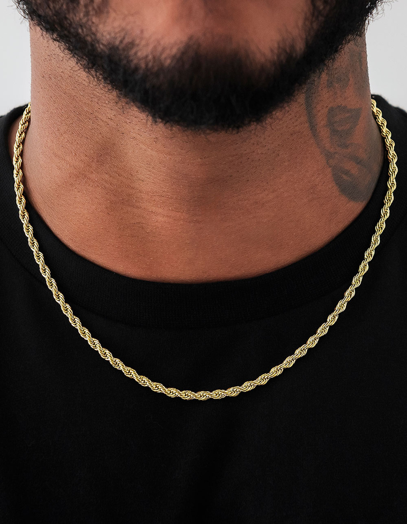 GLD 4mm Rope Chain Necklace image number 0