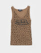 VON DUTCH Leopard Print Girls V-Neck Tank Top image number 2
