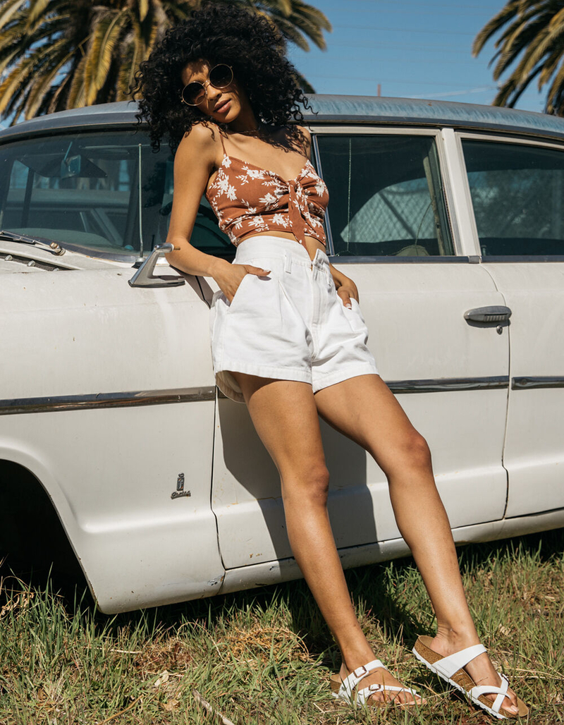 LEVI'S Womens High Rise Denim Mom Shorts image number 0