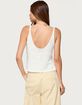 EDIKTED Mikinley Split Front Knit Tank Top image number 2