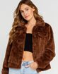 CI SONO Faux Fur Womens Trucker Jacket image number 1