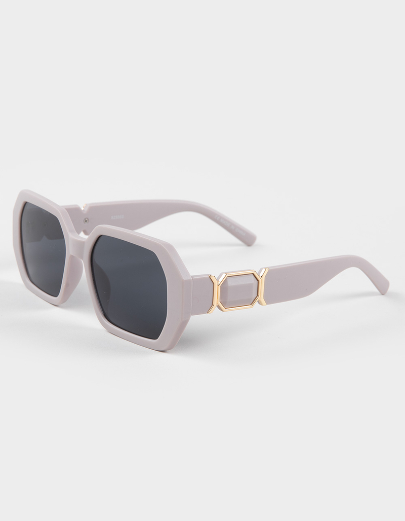 RSQ Oversized Rectangle Sunglasses image number 0