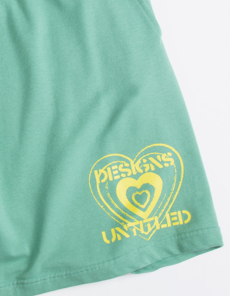 DESIGNS UNTITLED Punk Heart Mens Sweat Shorts image number 2