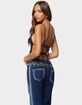 EDIKTED Pia Sequin Floral Backless Top image number 3