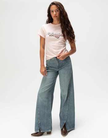 WRANGLER Retro Womens Shrunken Raglan Tee Alternative Image