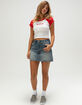 RIOT SOCIETY Embroidered Hibiscus Womens Raglan Tee image number 2