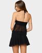 EDIKTED Jettie Sheer Chiffon Split Front Top image number 2