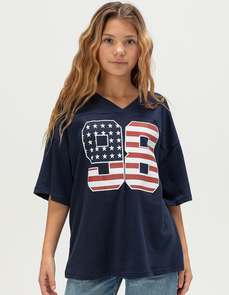 FULL TILT 98 Americana Girls Boyfriend Tee image number 0