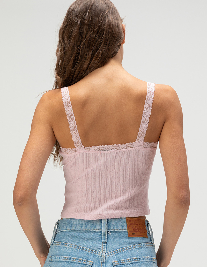 RSQ Womens Lace Trim Cami image number 3