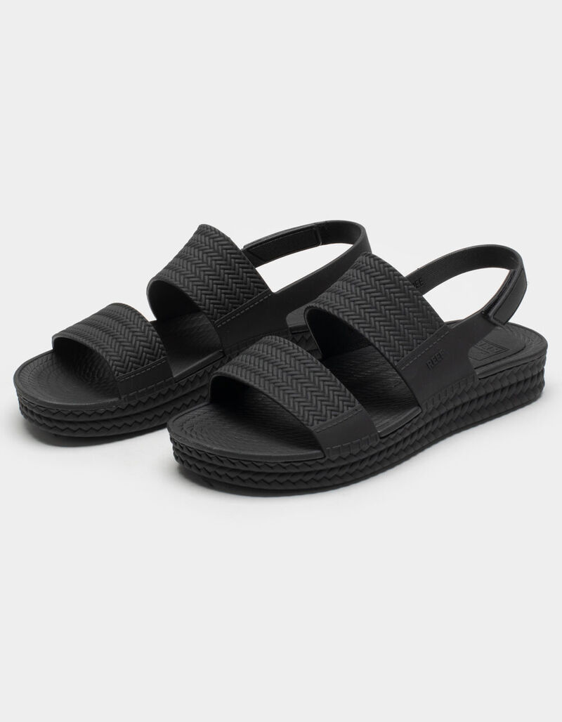 REEF Water Vista Womens Platform Sandals BLACK 389436100