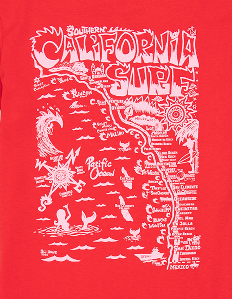DISTANT LOCAL Cali Girls Boyfriend Tee image number 2