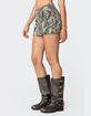 EDIKTED Camo Denim Mini Skirt image number 4