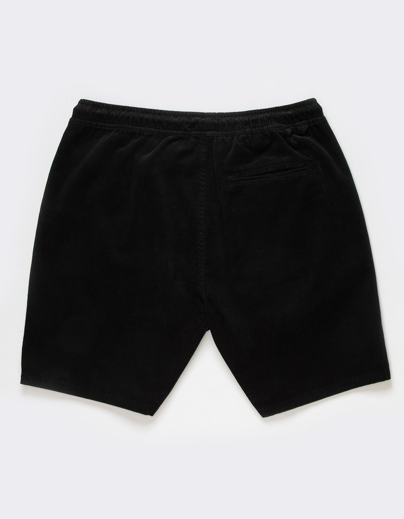 BRIXTON Leon Mens Elastic Waist Corduroy Shorts image number 2